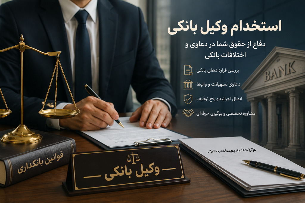 استخدام وکیل بانکی