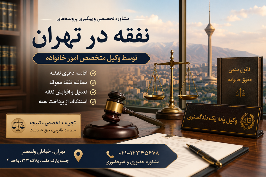 وکیل نفقه در تهران