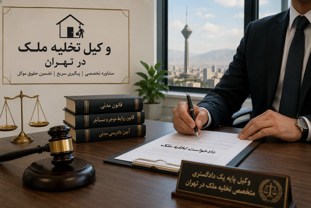 وکیل تخلیه ملک در تهران