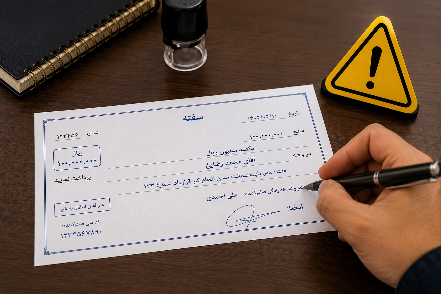 سواستفاده از سفته سفید امضا