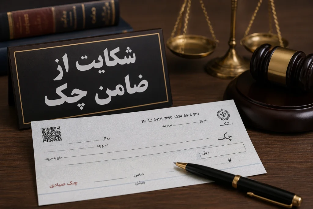 شکایت از ضامن چک