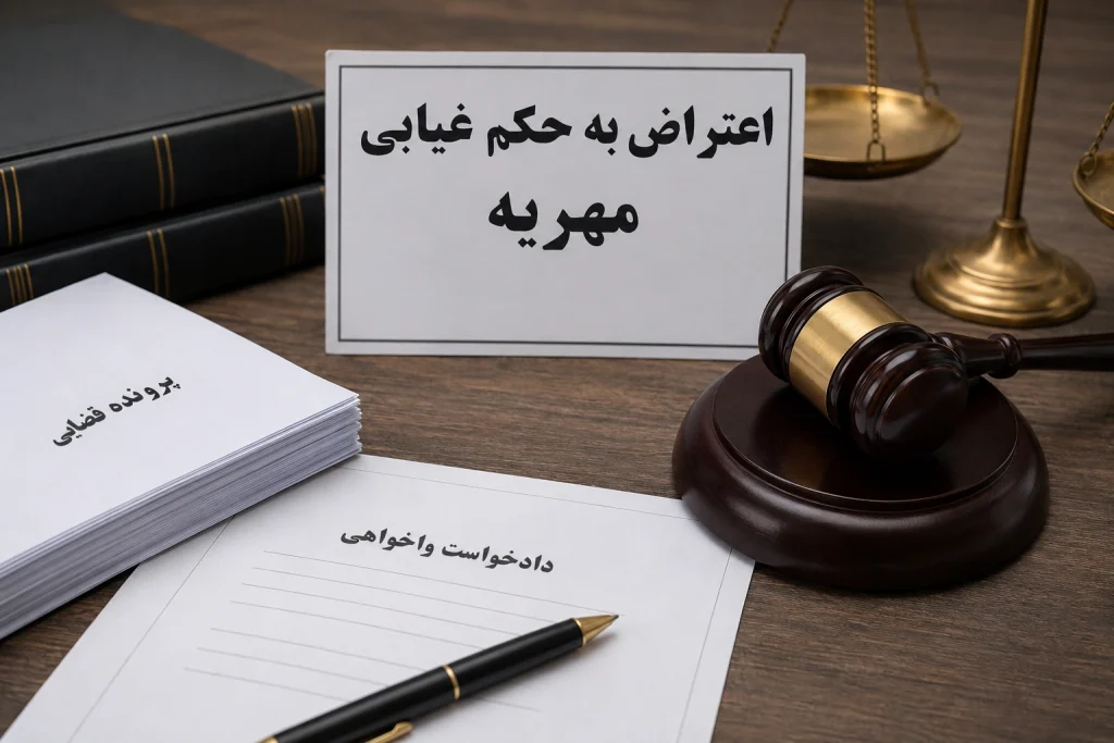 اعتراض به حکم غیابی مهریه