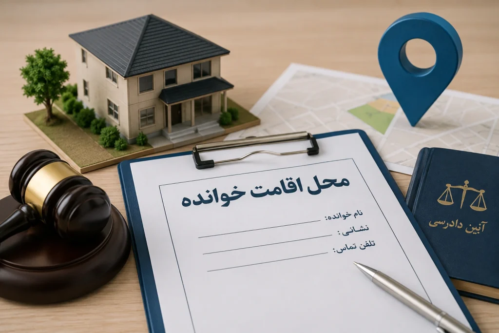 محل اقامت خوانده