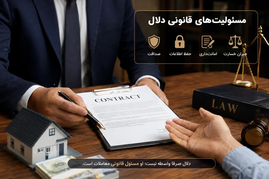 مسئولیت های قانونی دلال
