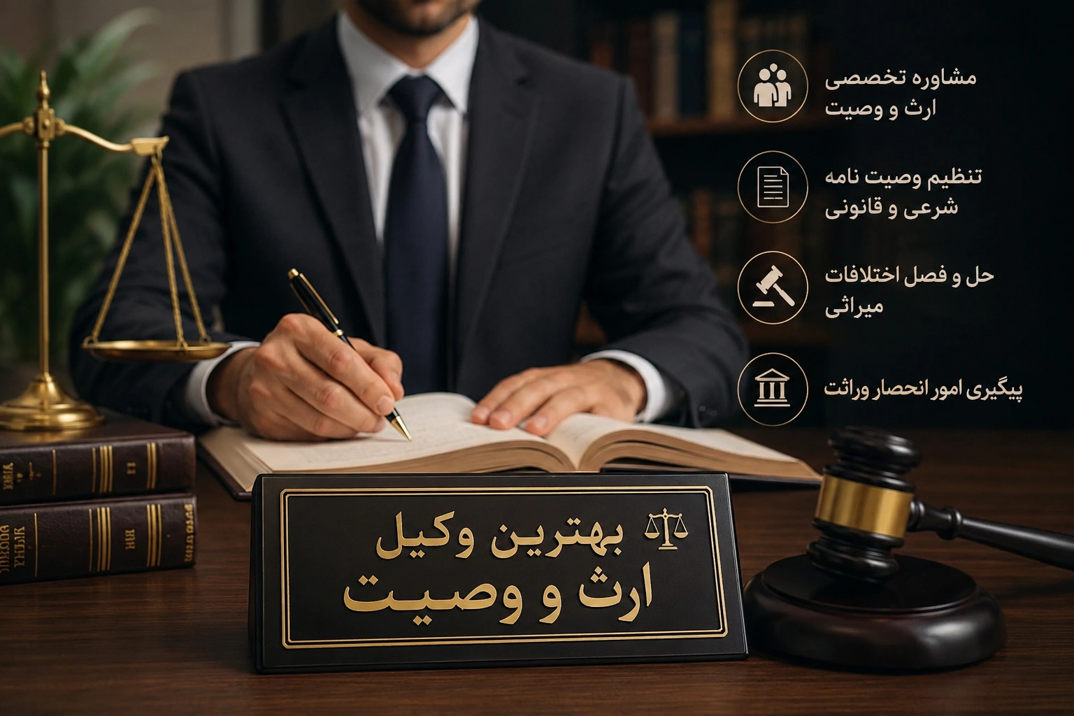 بهترین وکیل ارث و وصیت تهران