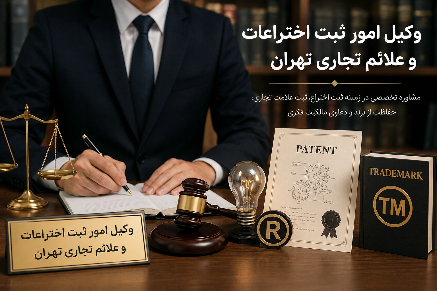 وکیل امور ثبت اختراعات و علائم تجاری تهران