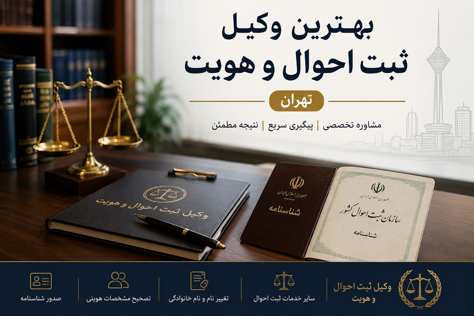 بهترین وکیل ثبت و احوال تهران