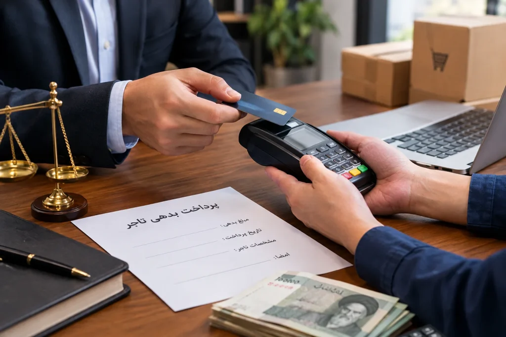 پرداخت بدهی تاجر