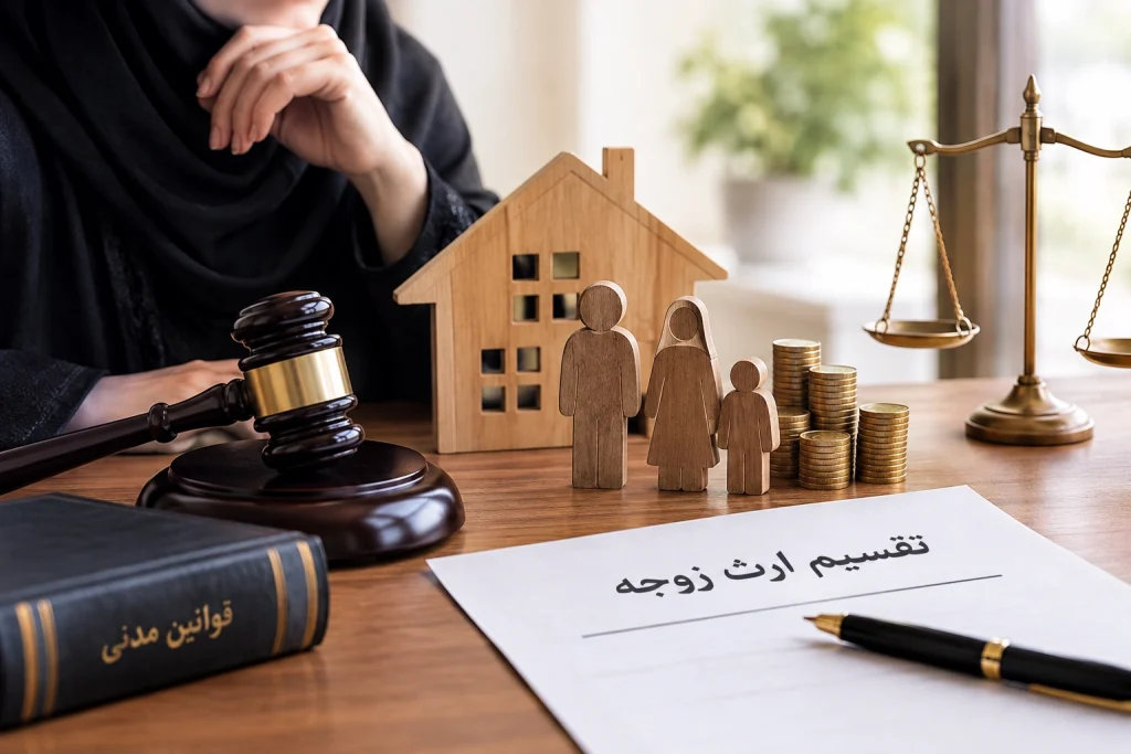 تقسیم ارث زوجه