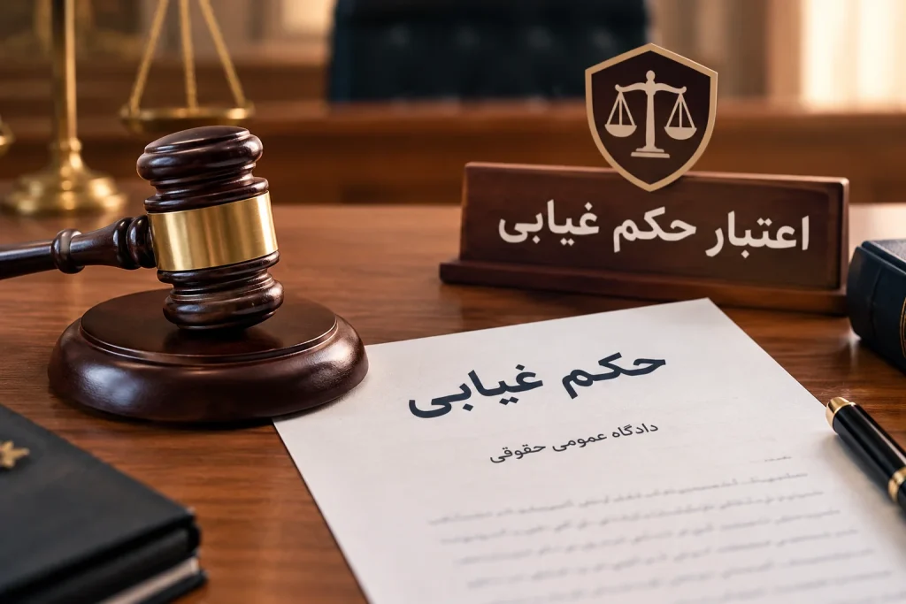 اعتبار حکم غیابی